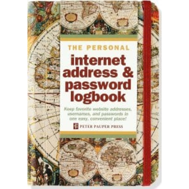Internet Address and Password Book- Old World