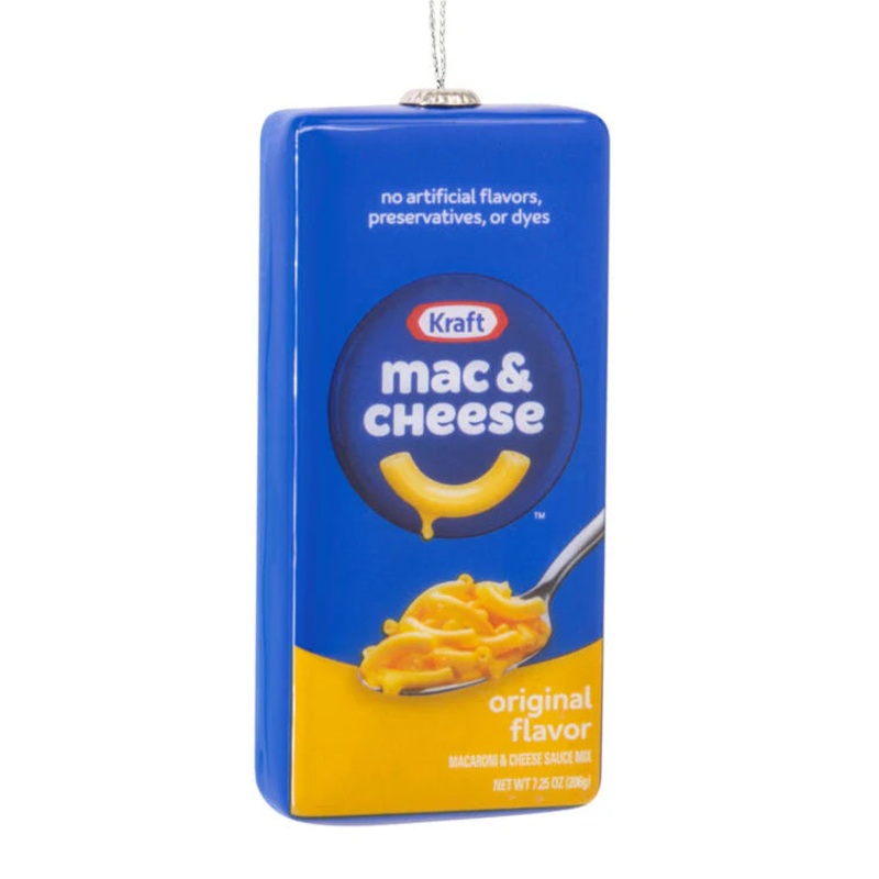 Kraft Mac & Cheese Box Shatterproof Ornament
