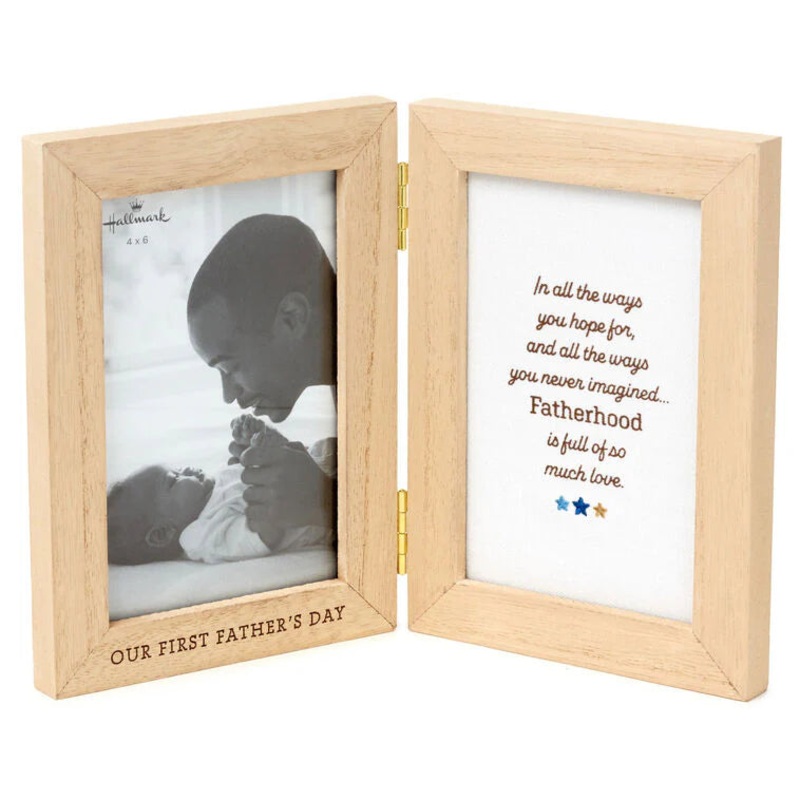 Our First Father's Day Two-Sided Picture Frame, 4x6