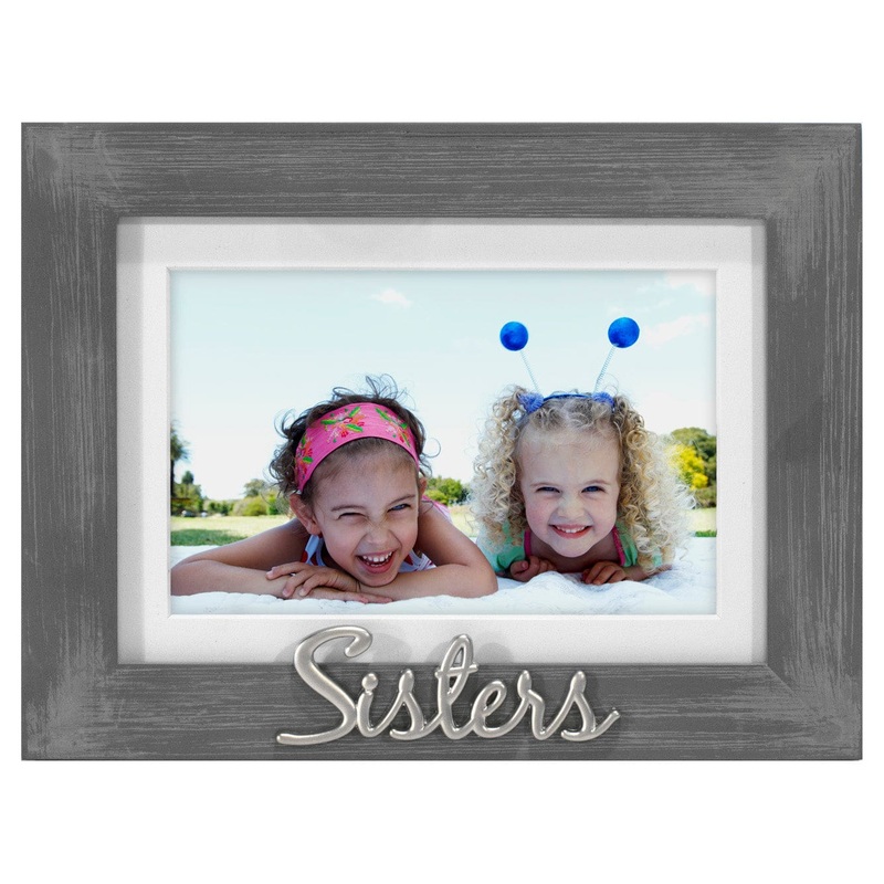 Sisters Gray Distressed Frame - 4x6