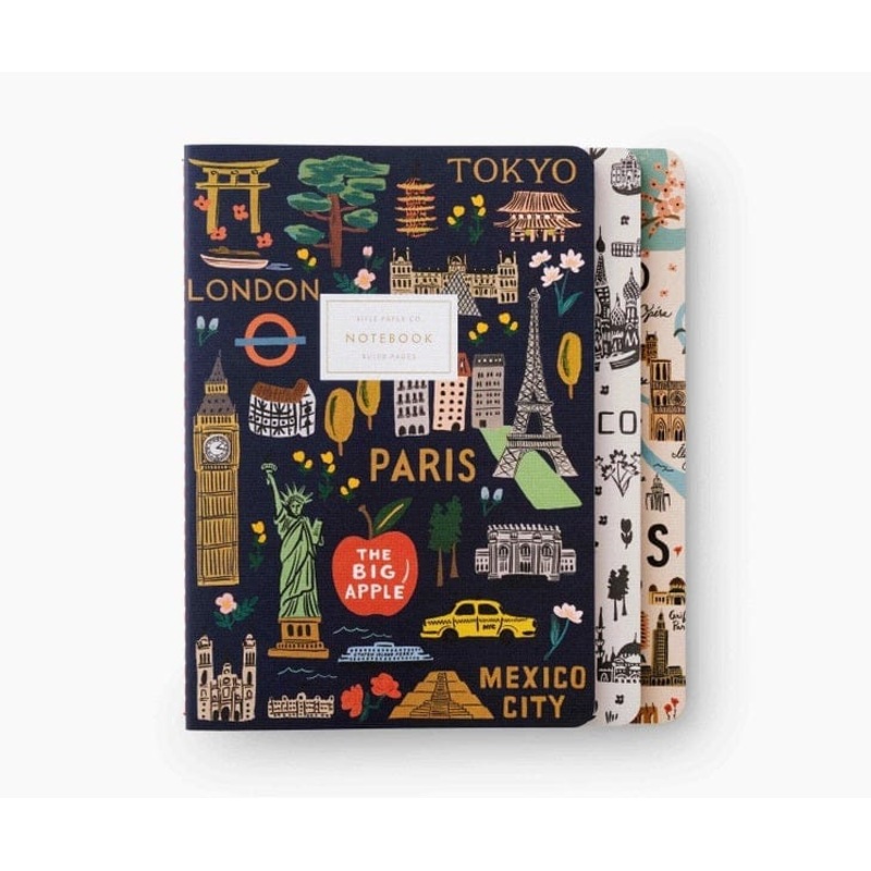 Stitched Notebook Set - Bon Voyage