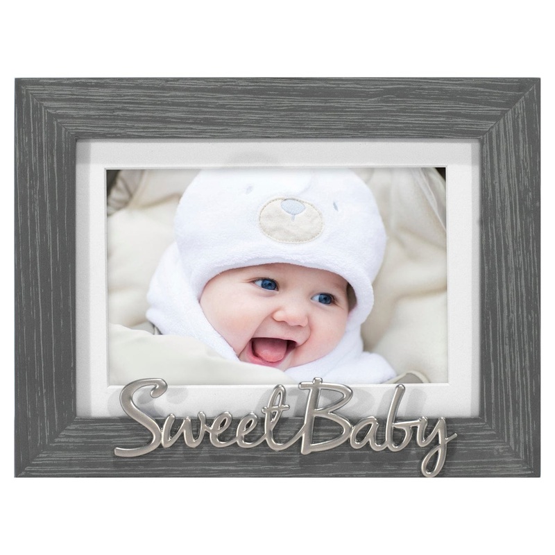 Sweet Baby Gray Distressed Frame - 4x6