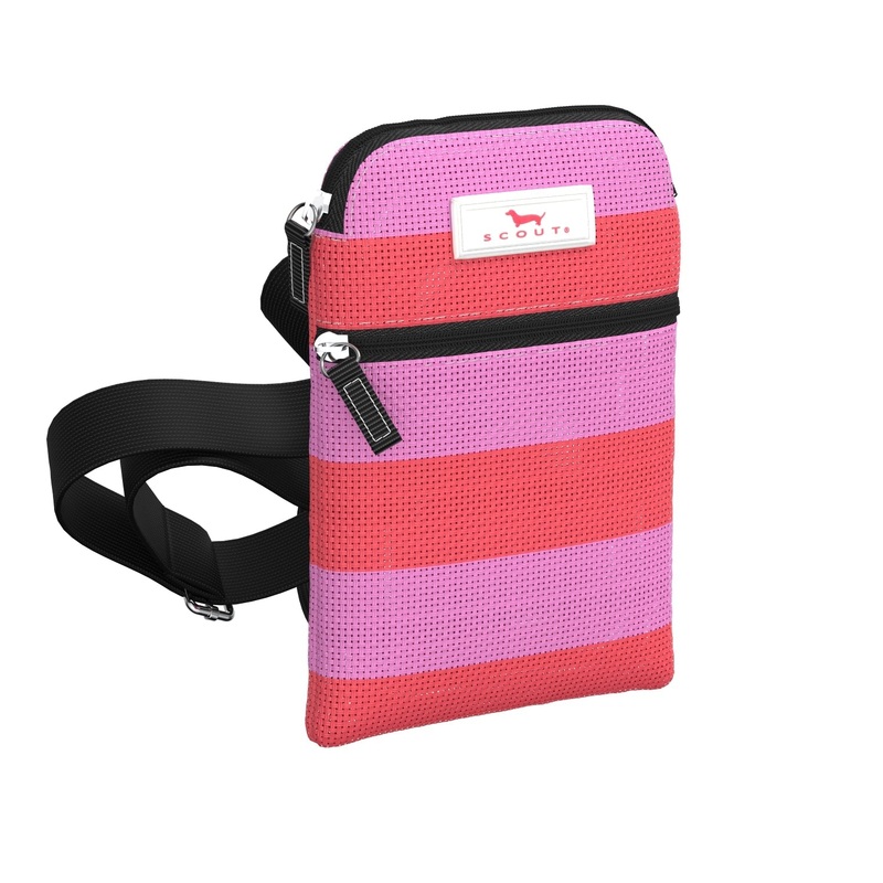 Woven Crossbody X-Small Poly Pocket - Bubblegum and Watermelon