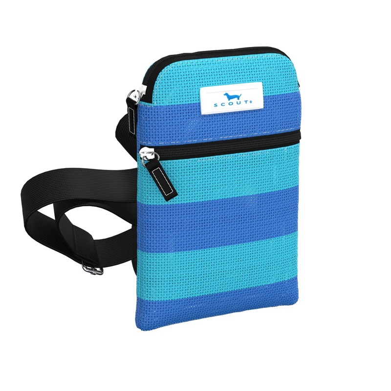 Woven Crossbody X-Small Poly Pocket - French Blue and Pool