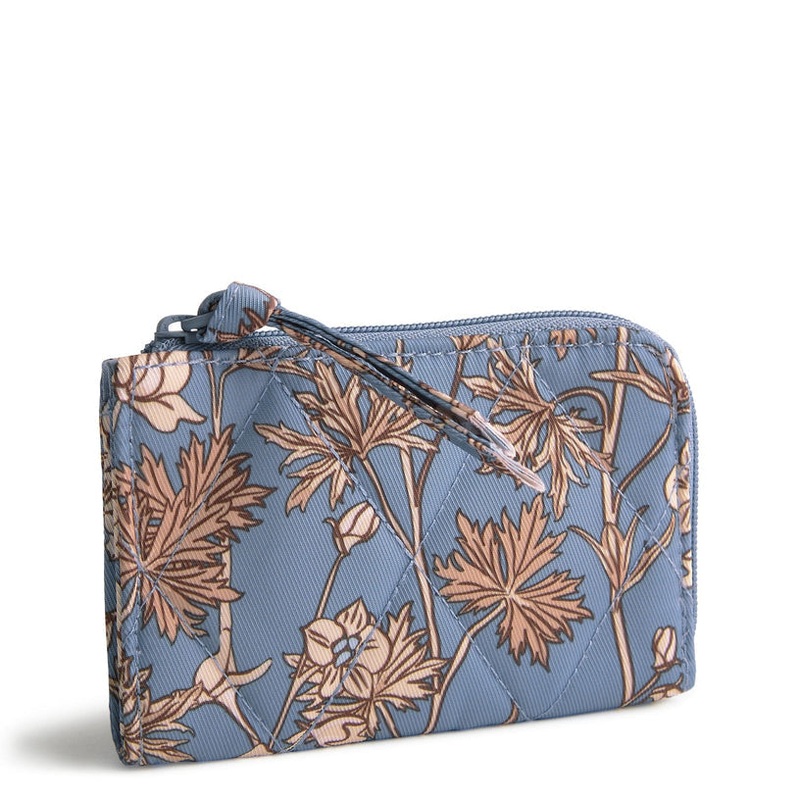 Zip Card Pouch - Larkspur delphinium
