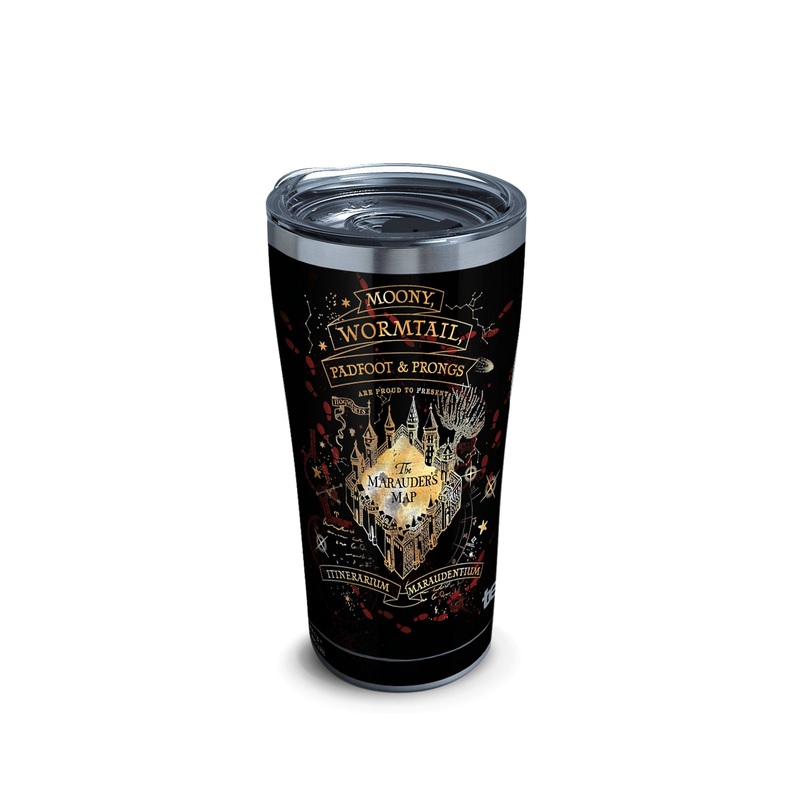 Harry Potter Black Marauders Map 20 oz Tumbler with Slider Lid