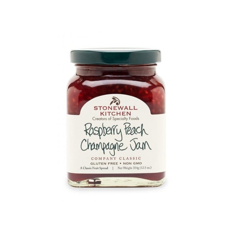 Raspberry Peach Champagne Jam