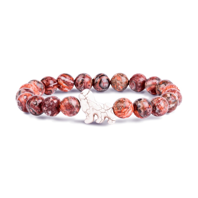 The Excursion Lion Bracelet - Sahara Stone