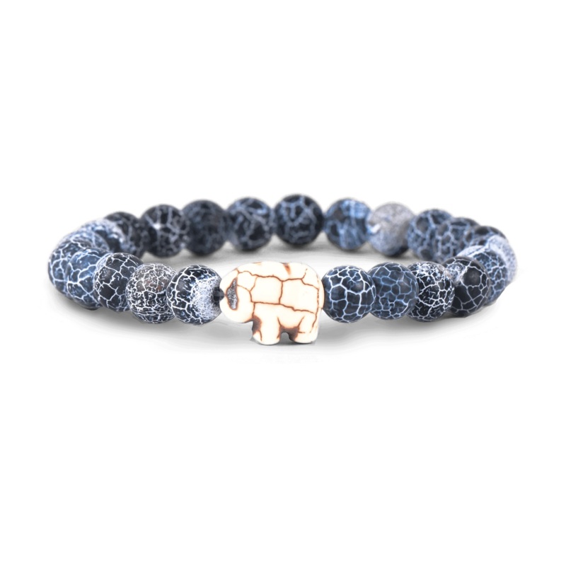 The Expedition Elephant Bracelet - River Blue