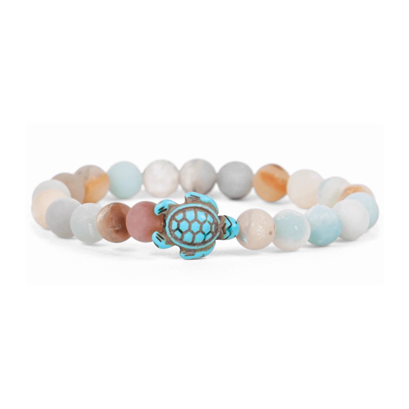 The Journey Sea Turtle Bracelet - Sky Stone