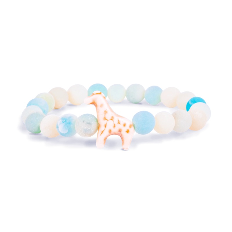 The Trek Giraffe Bracelet - Sky Stone