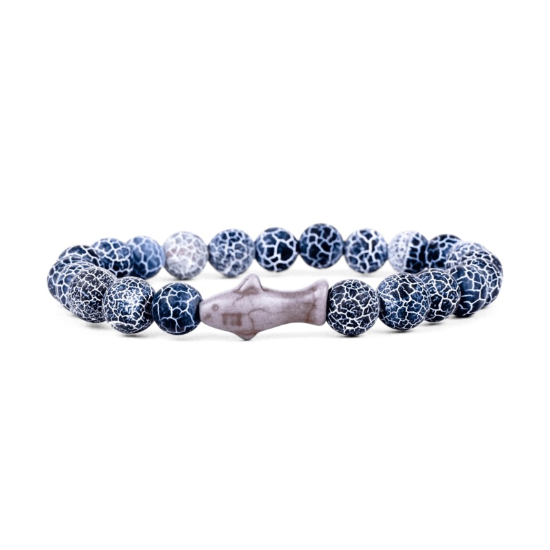 The Voyage Shark Bracelet -  Deep Blue