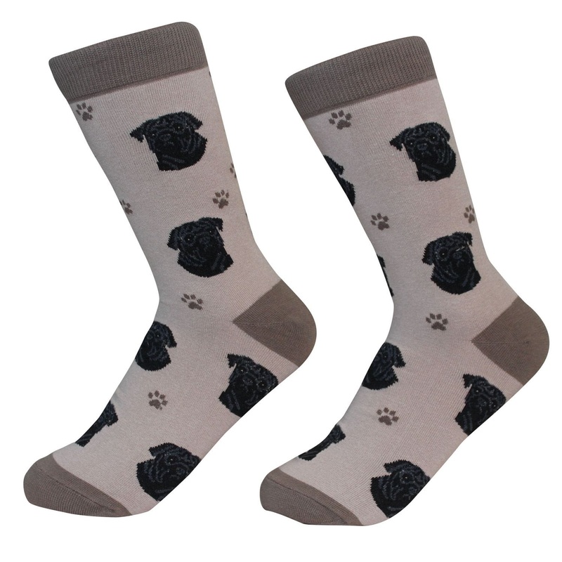 Black Pug - Socks