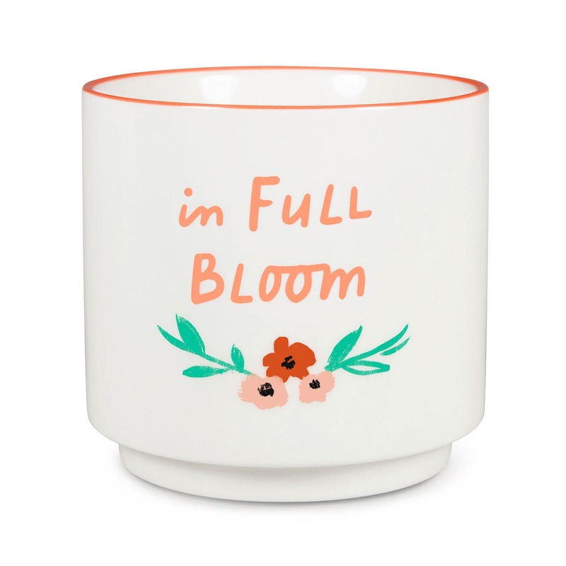 In Full Bloom Ceramic Planter