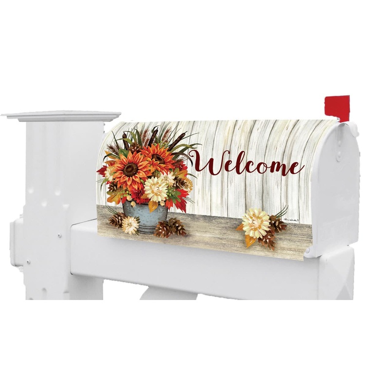 Sunflowers & Cattails Mailbox Makeover