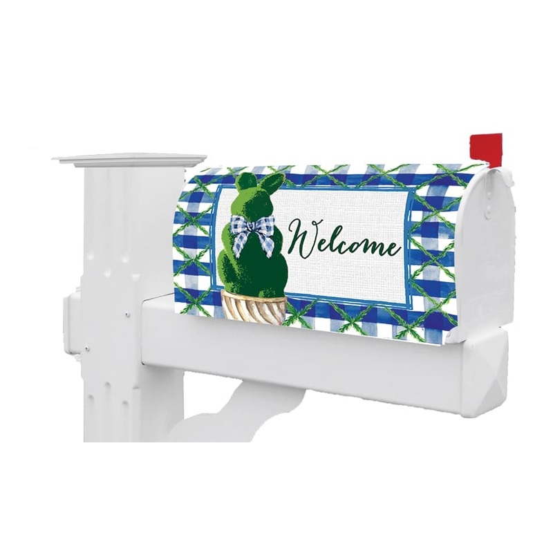 Bunny Topiary Mailbox Makeover