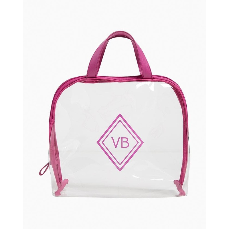 Clear Cosmetic Case - Blush