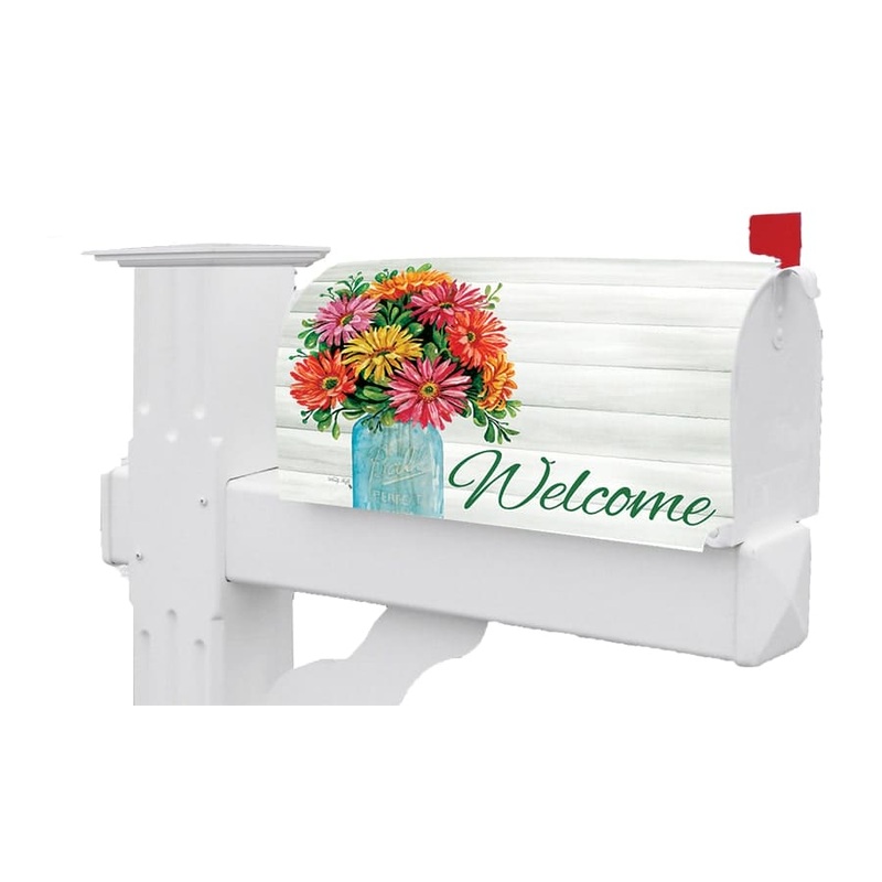 Gerbera Jar Mailbox Makeover