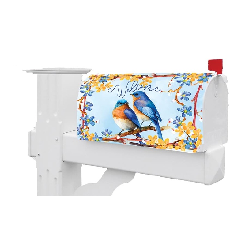 Lovely Bluebirds Mailbox Makeover