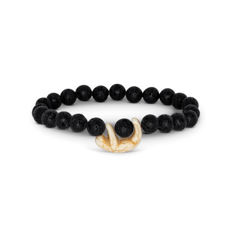 The Wander Sloth Bracelet - Lava Stone