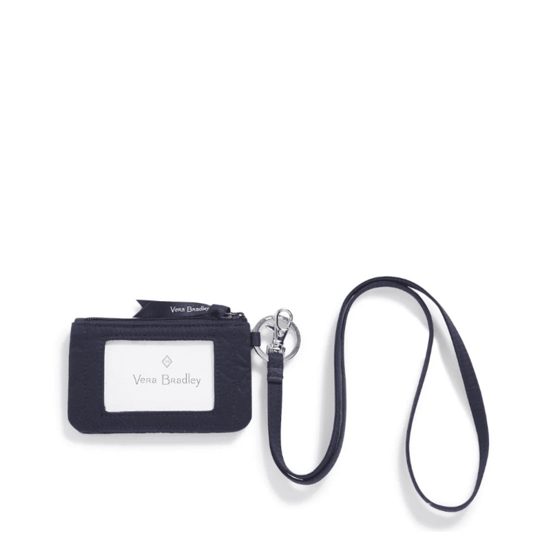 Zip ID Lanyard - Classic Navy
