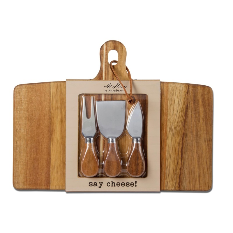 Beehive Charcuterie Board w/Utensils - 12.7" x 9.6"
