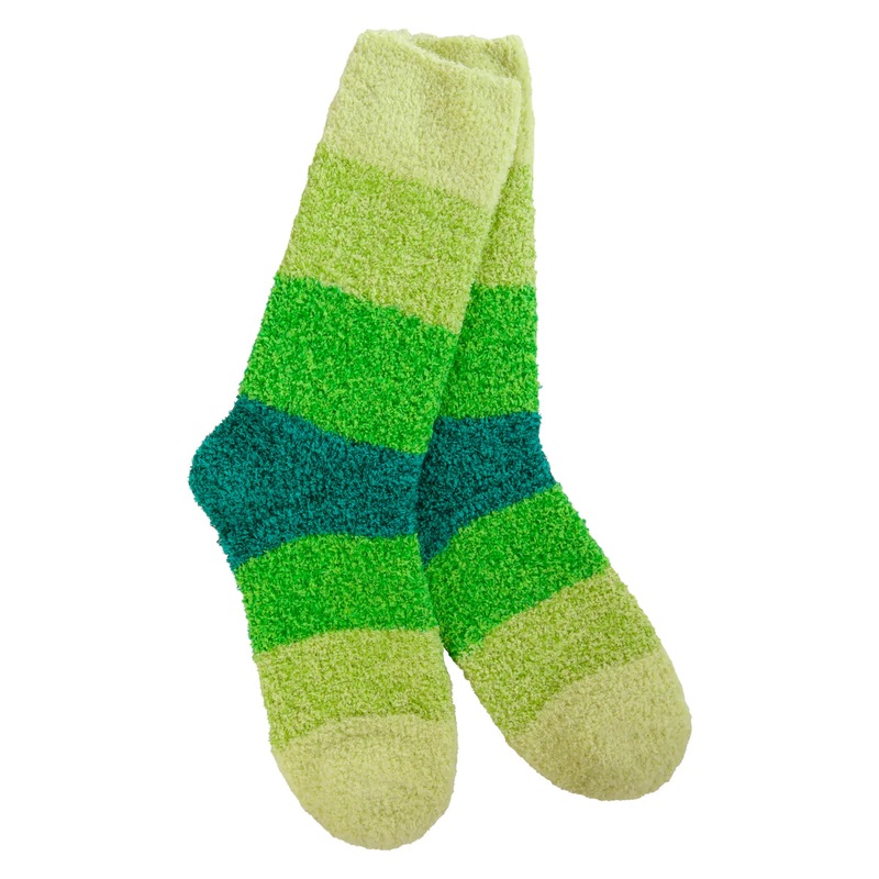 Cozy Ombre Light Weight Crew - Green Ombre