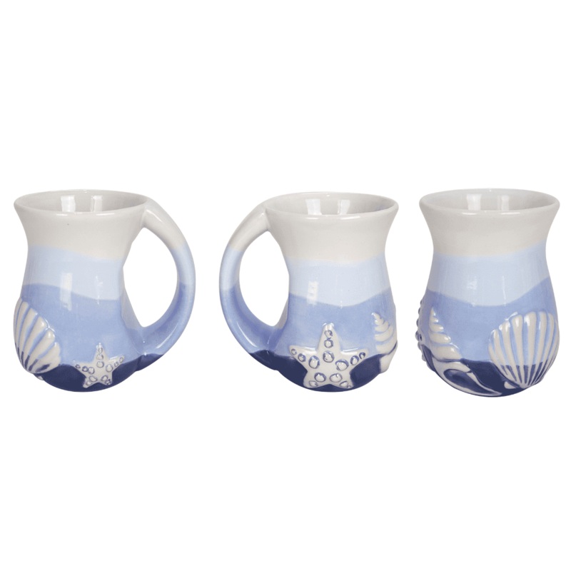 Seaside Serenity Seashells Cozy Mug - 16 oz