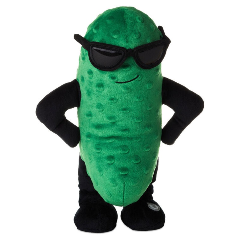 Big Dill Pickle Plush With Sound and Motion, 13"