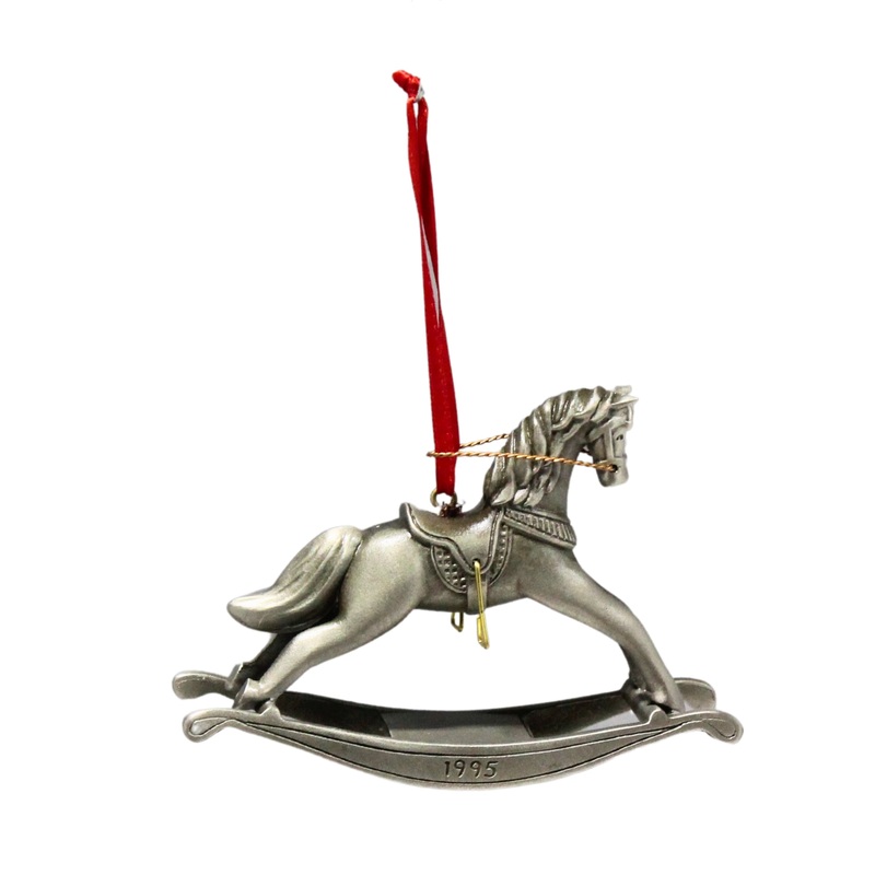 Hallmark Ornament: 1995 Pewter Rocking Horse | QX6167