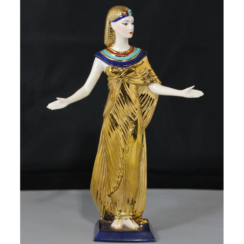 1989 Franklin Mint SELKET The Goddess of Magic 24K Gold Fine Porcelain Figurine