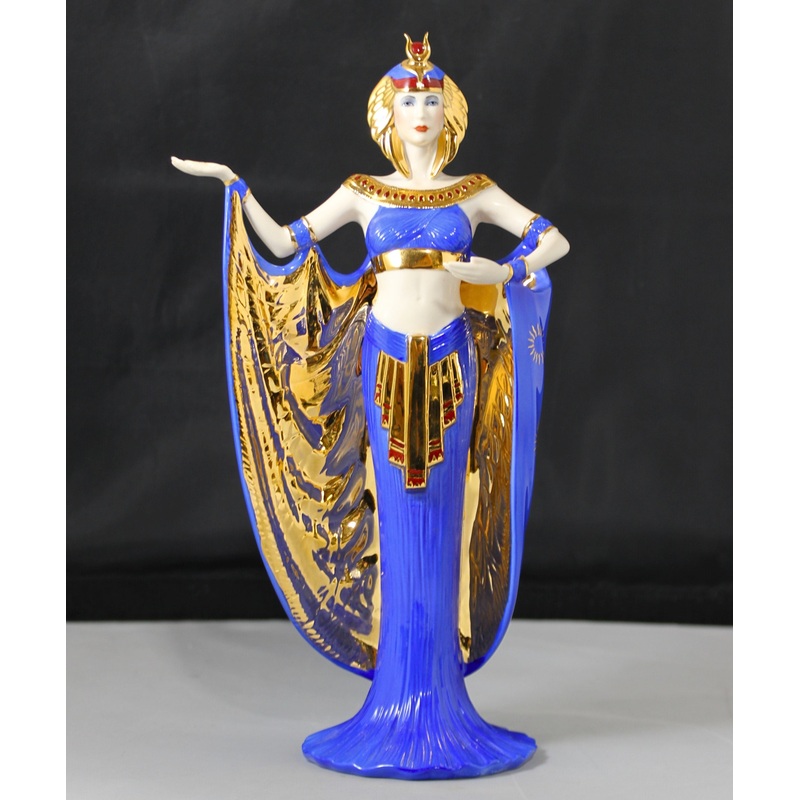 Franklin Mint Collectible Porcelain Figurine - Cleopatra