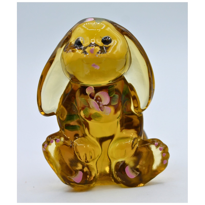 Fenton Glass | Gold Lop Eared Bunny | No box