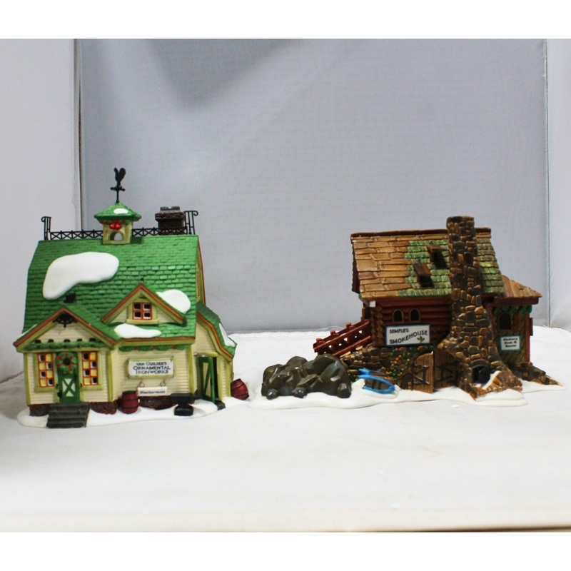 Lot of 2: New England Village Series, Semple's Smokehouse and Van Guilder's