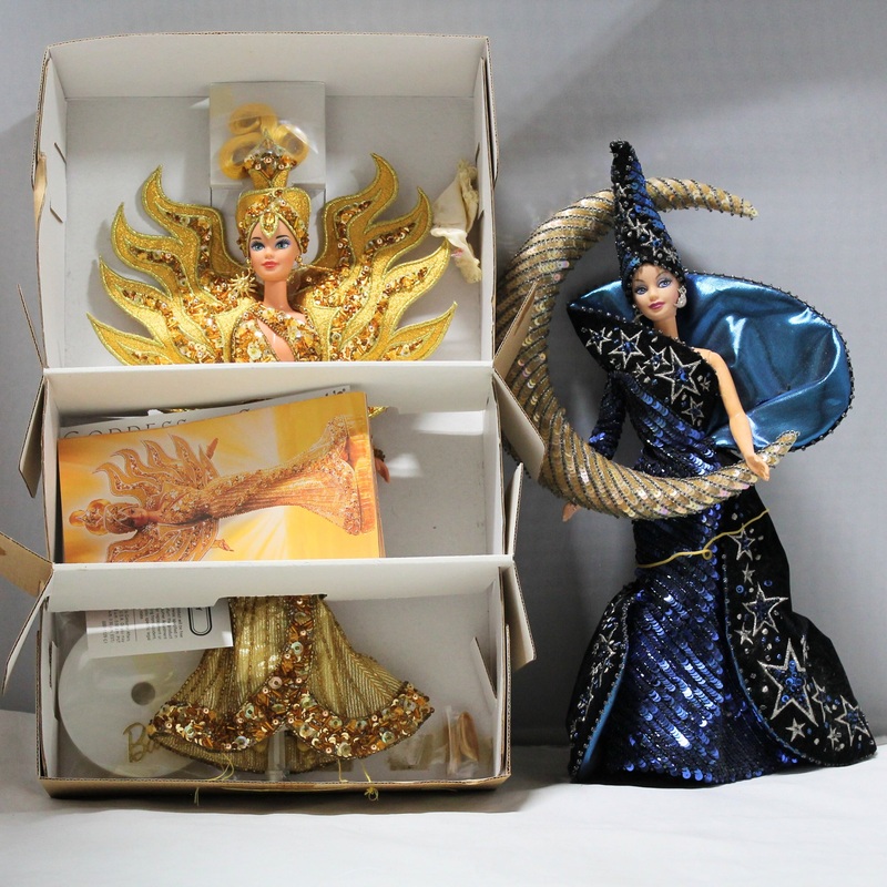 Lot of 2: Sun Goddess Barbie and Moon Goddess Barbie