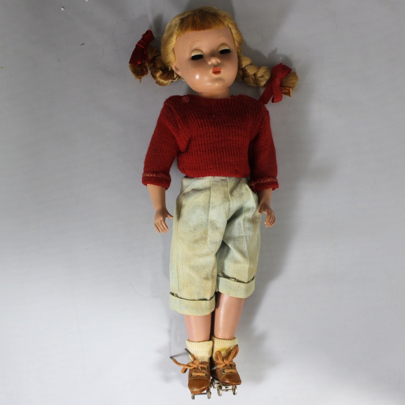 Vintage 1949 Madame Alexander Polly Pigtails Doll