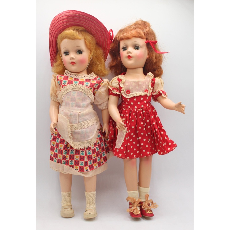 Lot of 2: Vintage 14" Made in USA Dolls  | Please Read