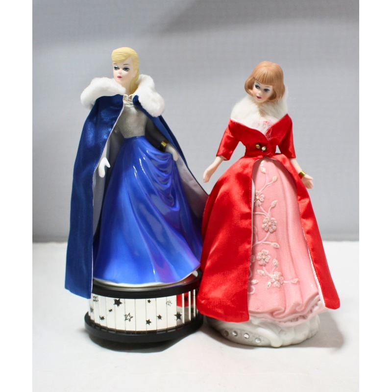 Lot of 2: Glamour Musical Figurines, Midnight Blue & Magnificience
