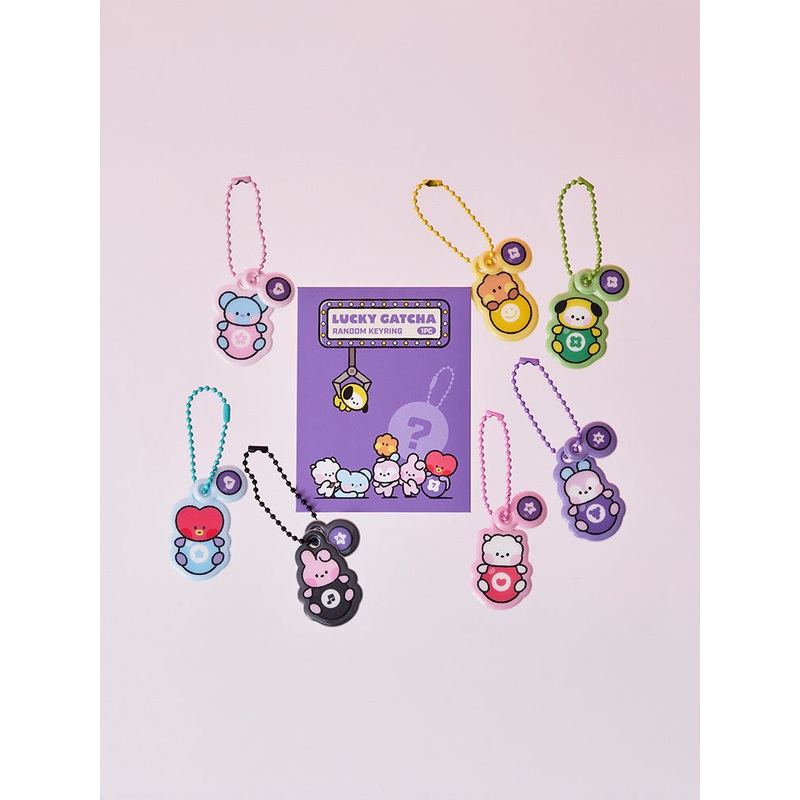 BT21 minini Lucky Gatcha PVC Random Keyring