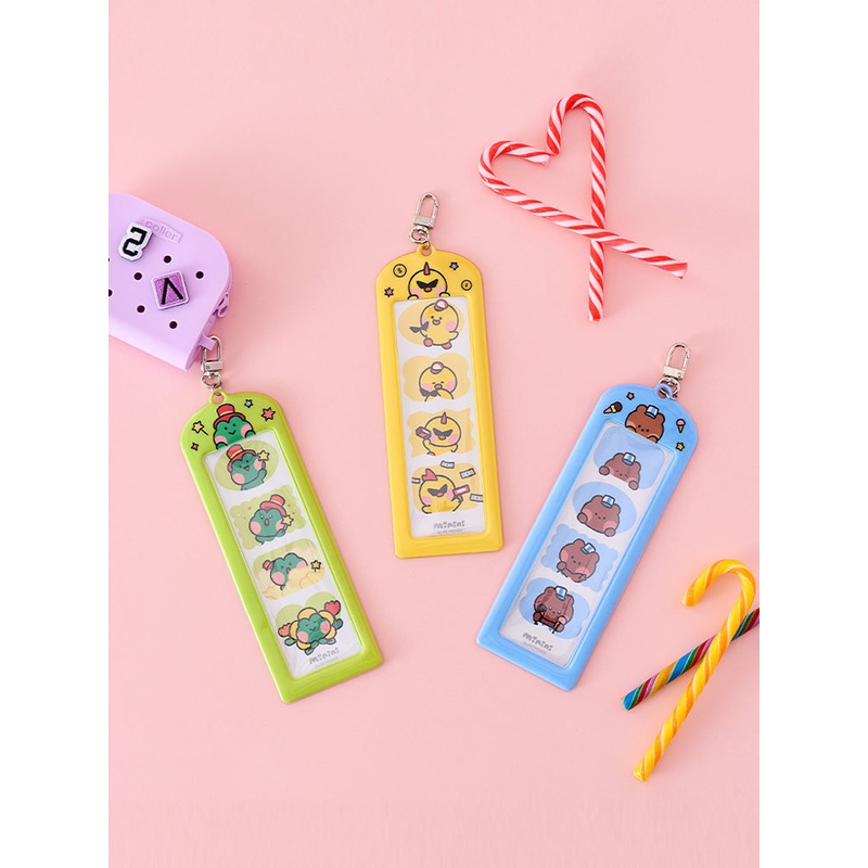 LINE FRIENDS minini Theme Park Photo Keyring