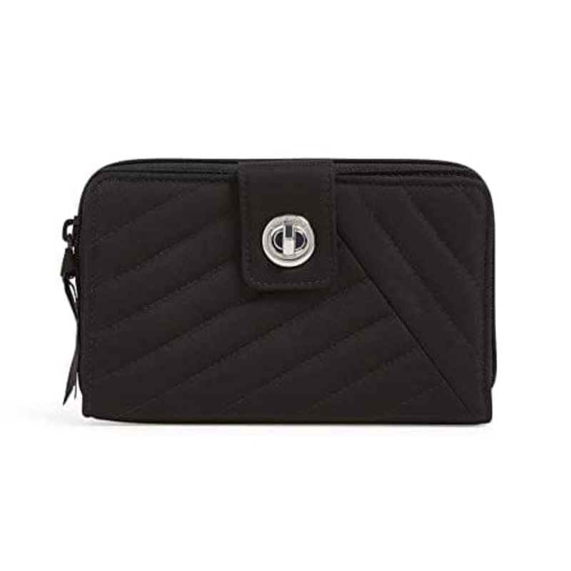 RFID Turnlock Wallet - Black