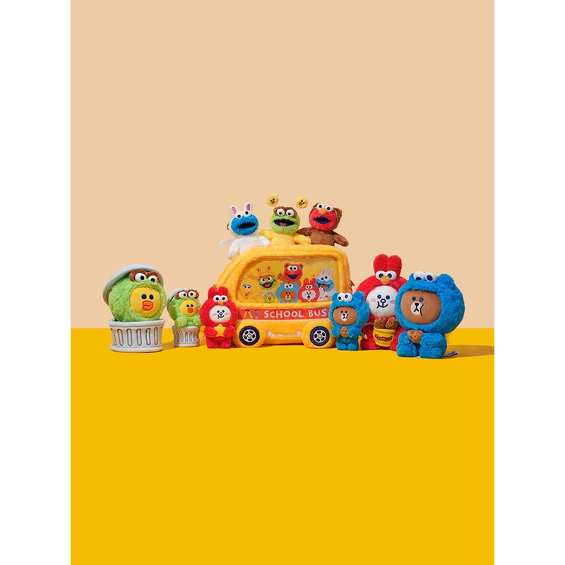 SESAME STREET X LINE FRIENDS Plush Keyring
