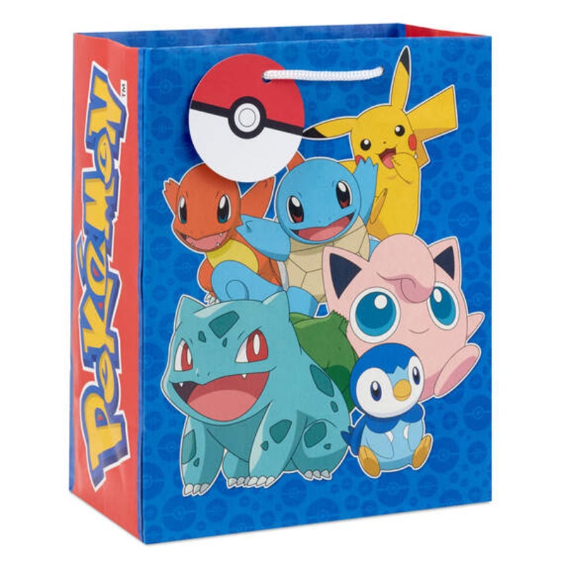 Pokmon on Blue Medium Gift Bag 9.6"