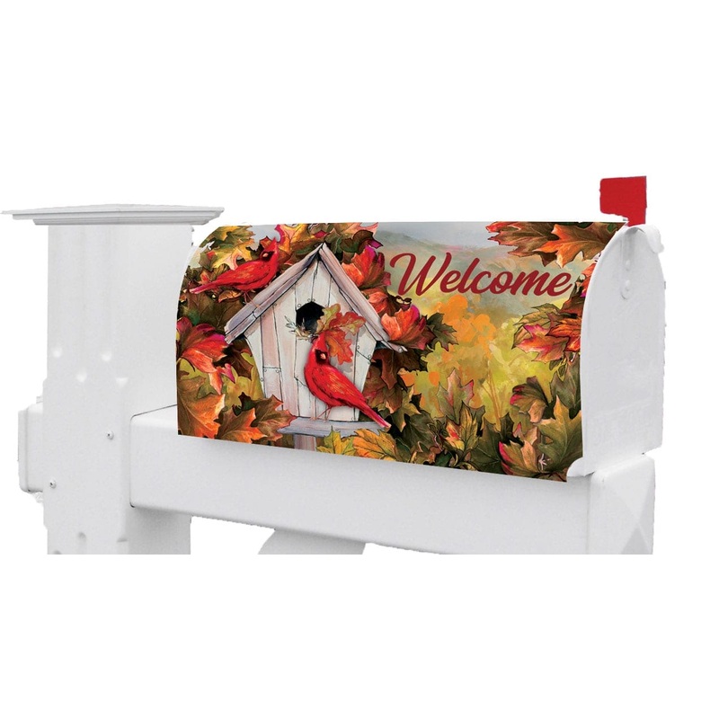 Cardinal Birdhouse Mailbox Makeover