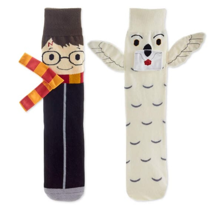 Harry Potter and Hedwig Novelty Crew Socks