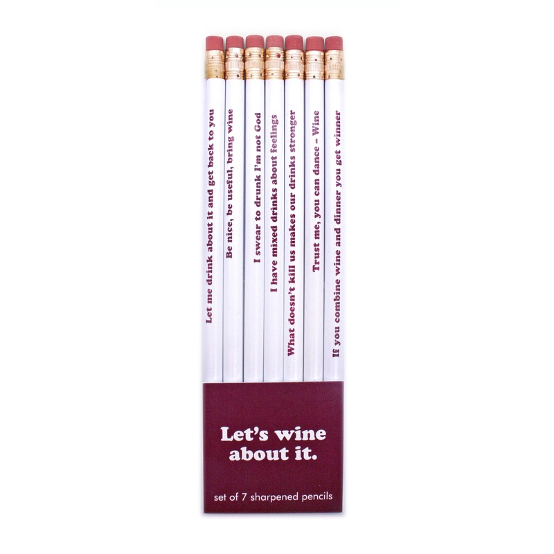 Let's Wine About It Boxed Pencils