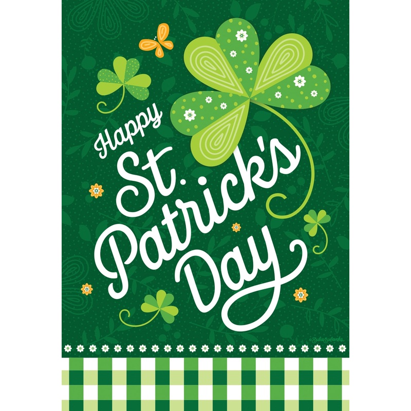 St. Pats Check Flag by Julie Eubanks