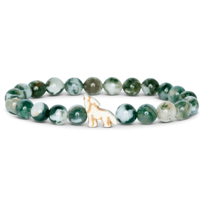 The Scout Wolf Bracelet - Woodland Green