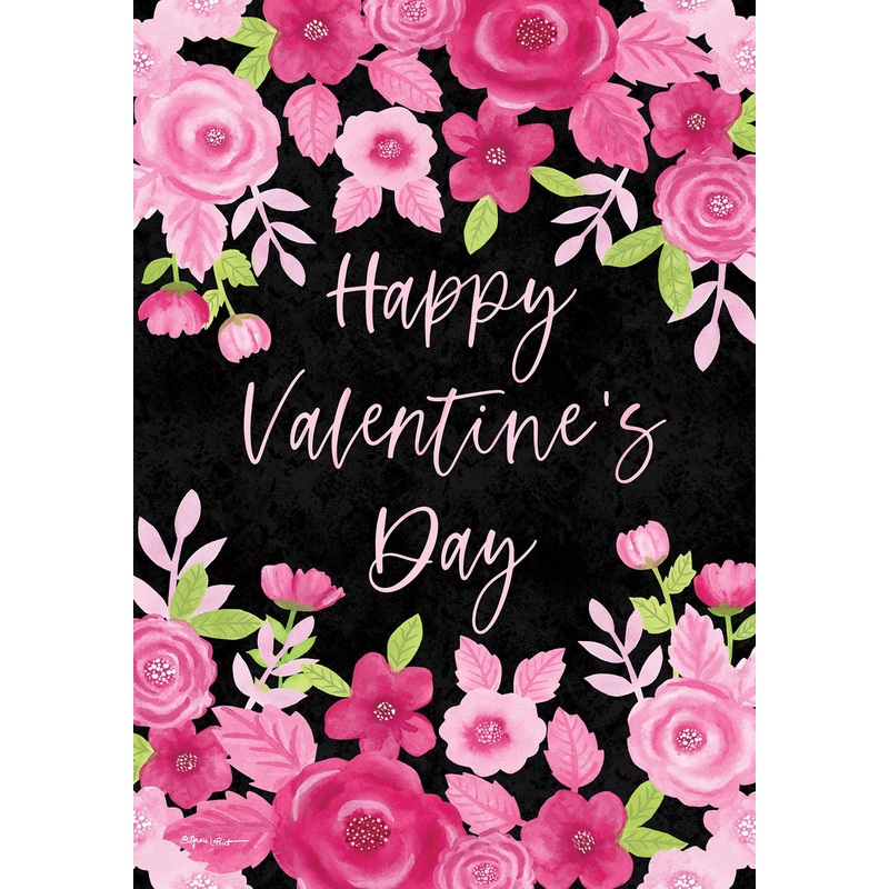 Valentines Floral Flag by Annie LaPoint