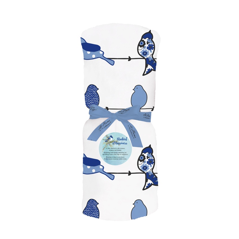 Bluebird of Happiness Single Layer Blanket